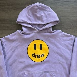 Drew House Lavender Mascot Oversized Hoodie Heavy Fleece S Lavender NWOT